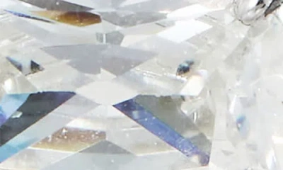 Savvy Cie Jewels Cubic Zirconia Cluster Lever Back Earrings In Silver