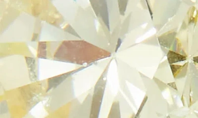 Savvy Cie Jewels Brilliant Cut Cubic Zirconia Halo Stud Earrings In Metallic