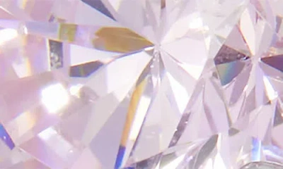 Savvy Cie Jewels Brilliant Cut Cubic Zirconia Halo Stud Earrings In Metallic