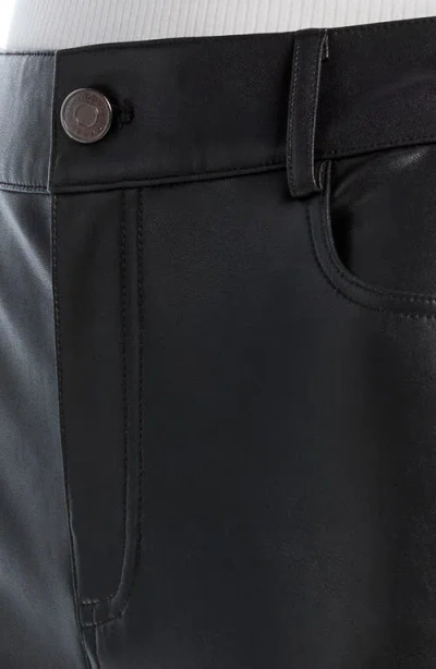 Laundry By Shelli Segal Cropped Faux Leather Bootcut Pants In Black