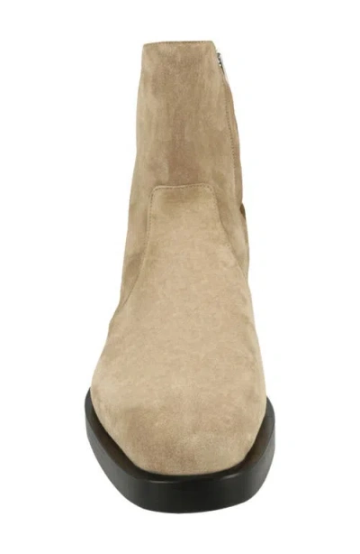 Ferragamo Gerald Side Zip Boot In Neutral