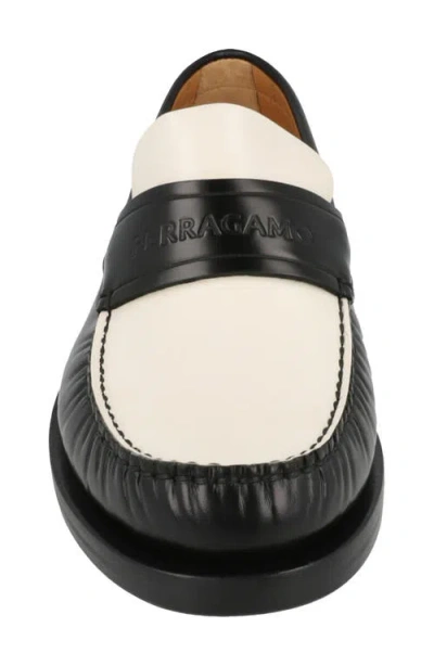 Ferragamo Fillmore Embossed Moc Toe Loafer In Multi