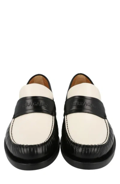 Ferragamo Fillmore Embossed Moc Toe Loafer In Multi