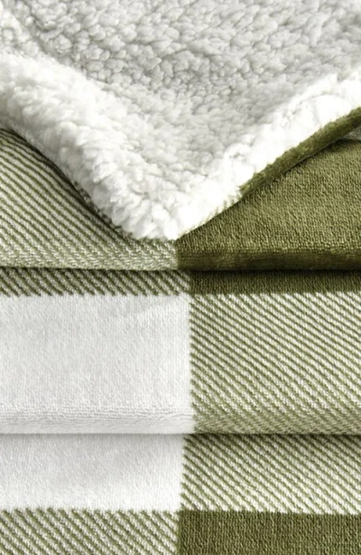 Woven & Weft Moose Print Reversible Faux Shearling Throw Blanket