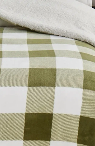 Woven & Weft Moose Print Reversible Faux Shearling Throw Blanket