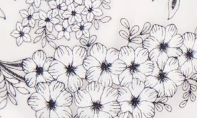 Siena Floral Embroidered Mesh Minidress In Silver