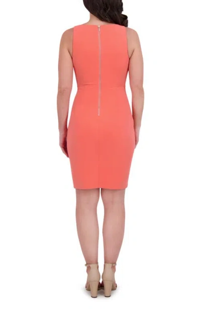 Siena Scuba Crepe Cocktail Dress In Pink