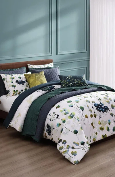 Bebejan Abstract Vines 8-piece Reversible Comforter Set In Blue