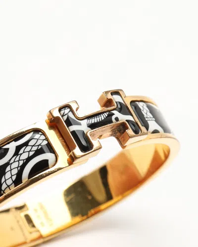 Pre-owned Hermes Hermès Clic H Bracelet In Multi