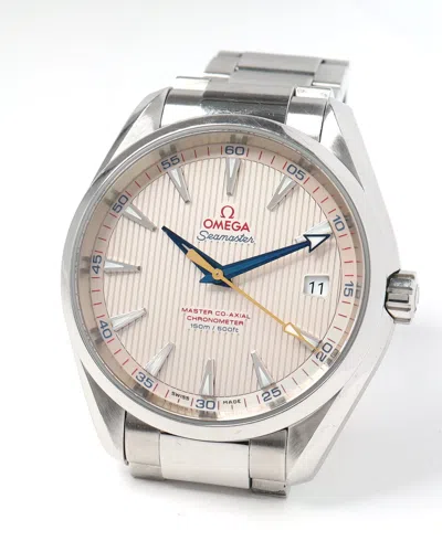 Omega Seamaster Aqua Terra Golf 41,5mm Full Set 2015 Watch In Silver