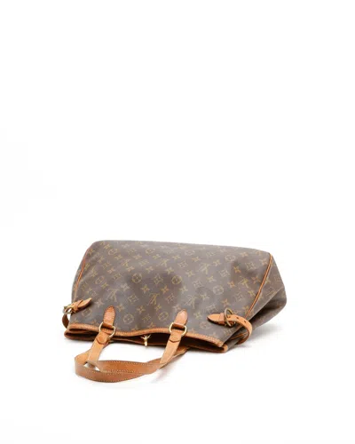 Pre-owned Louis Vuitton Monogram Batignolles Horizontal Bag In Brown