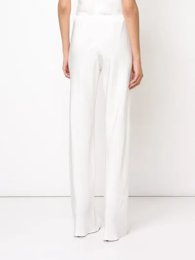 Peter Cohen シルク フレアパンツ In White