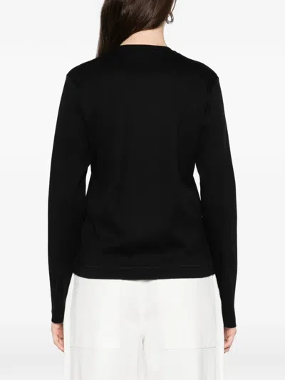 Herskind Cotton Crewneck Sweater In Black
