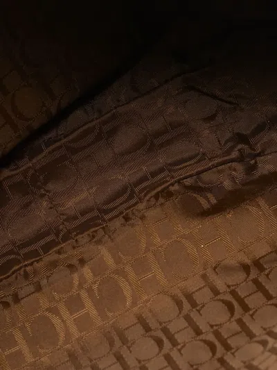 Pre-owned Carolina Herrera Vintage Braided-handle Leather Shoulder Bag