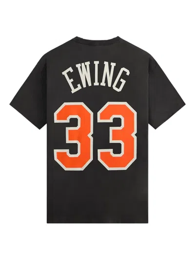 Kith X New York Knicks 'patrick Ewing' Tシャツ In Black