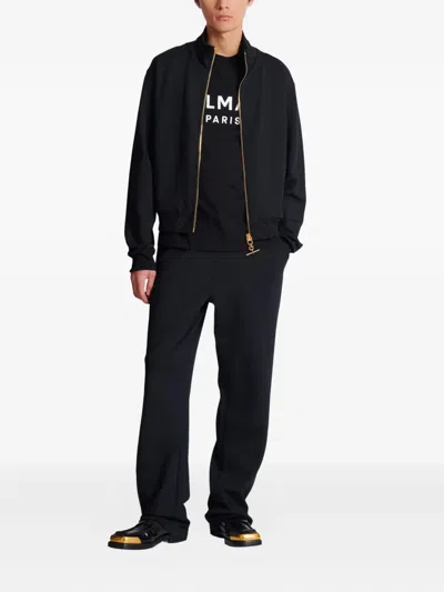 Balmain Tバーディテール トラックジャケット In Black