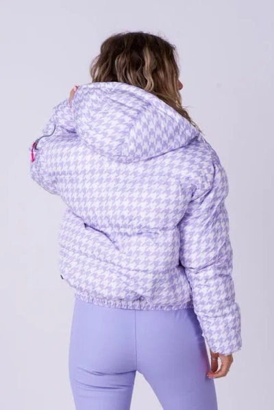 Oosc Chic Puffer Jacket In Purple