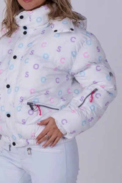 Oosc Chic Puffer Jacket In White