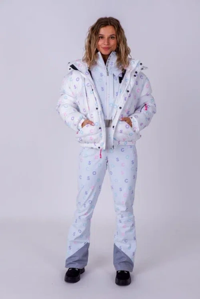 Oosc Chic Puffer Jacket In White