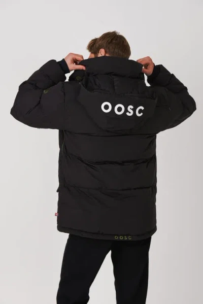 Oosc Puffer Jacket In Black