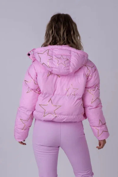 Oosc Chic Puffer Jacket In Pink