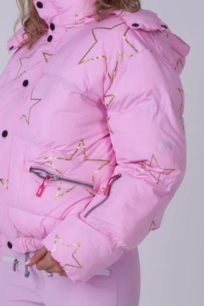 Oosc Chic Puffer Jacket In Pink