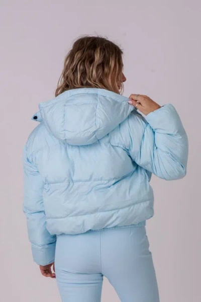 Oosc Chic Puffer Jacket In Blue