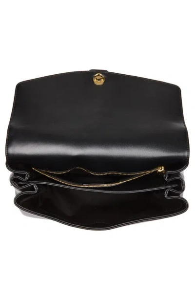 Ferragamo Medium Leather Top Handle Bag In Black