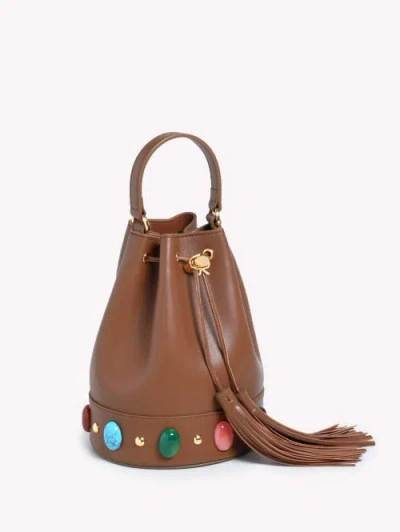 Gianvito Rossi Sienna Shanti Bag In Brown