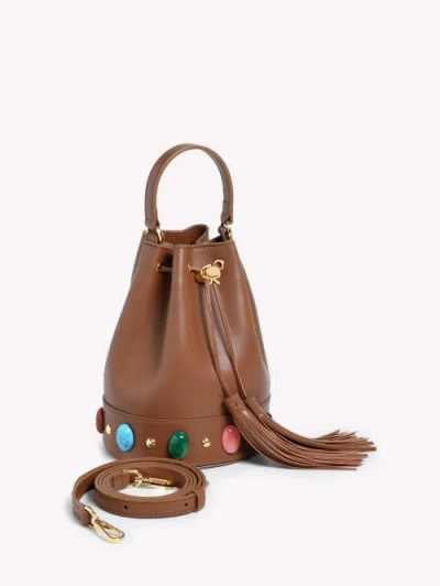 Gianvito Rossi Sienna Shanti Bag In Brown