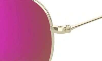 Maui Jim Hauloli Xs 56mm Polarized Aviator Sunglasses In Purple