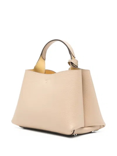 Tod's Micro T-charm Tote Bag In Neutral