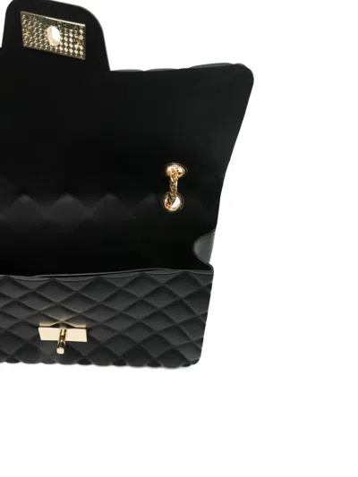 Marc Ellis Quilt-embossing Chain-strap Satchel Bag In Black