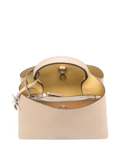Tod's Micro T-charm Tote Bag In Neutral