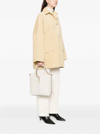 Tod's Detachable-strap Tote Bag In White