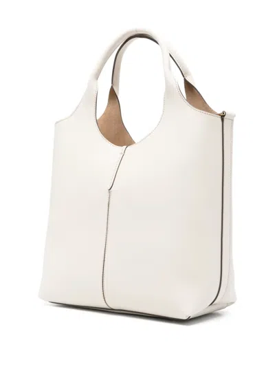Tod's Detachable-strap Tote Bag In White