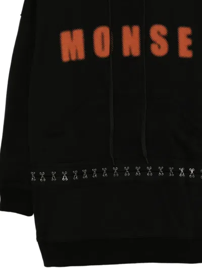 Monse Logo-printed Dress In Black