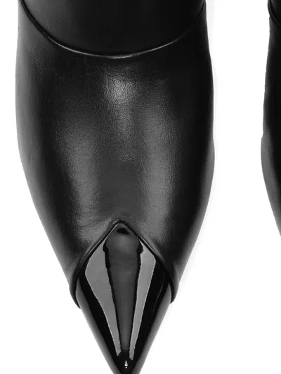 Rotate Birger Christensen ポインテッドトゥ レザーブーツ In Black
