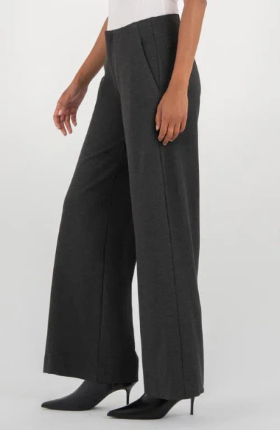 Kut From The Kloth Meg High Rise Crop Wide Leg Pants In Gray