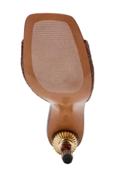 Steve Madden Sia Statement Heel Slide Sandal In Brown