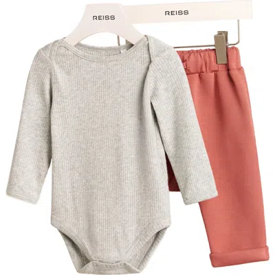 Reiss Piper Long Sleeve Top & Joggers Set In Multi