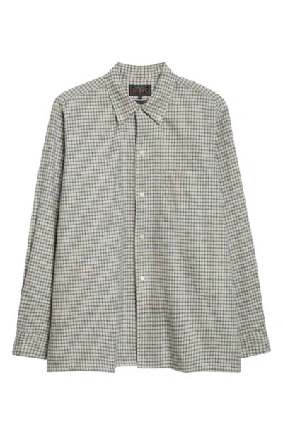 Beams Plaid Dobby Button-down Shirt In White
