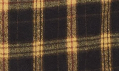 Beams Plaid Flannel Button-down Shirt In Yellow