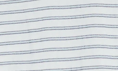 Beams Jacquard Stripe Pocket T-shirt In White