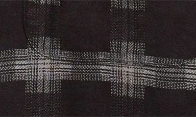 Beams Open Collar Brushed Plaid Flannel Button-up Shirt In Multi