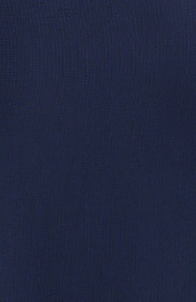 Sl Fashions Beaded Overlay Long Sleeve Chiffon Cocktail Dress In Blue