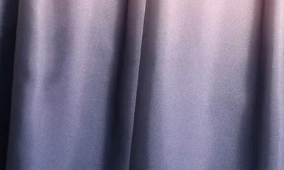 Sl Fashions Short Sleeve Jersey Bodice Ombré Satin A-line Gown In Multi