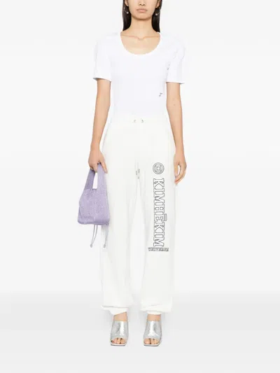 Kimhēkim Logo-appliqué Track Pants In White