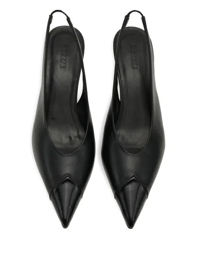 Rotate Birger Christensen スリングバック レザーパンプス In Black