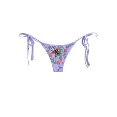 Oceanus Swimwear Women's Purple Los Angeles Low Coverage Bikini Bottom - Lilac In Purple